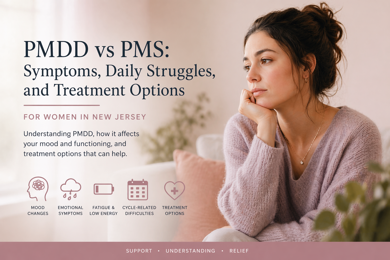 PMDD vs PMS: Symptoms, Daily Struggles, and Treatment Options for Women in New Jersey